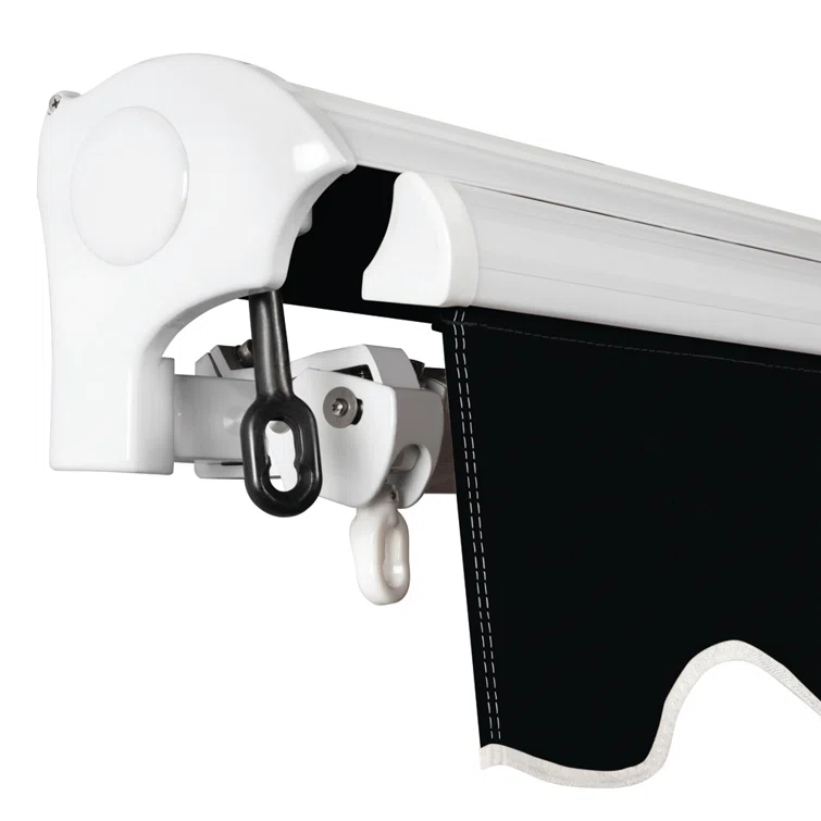 Advaning 10.5'' Fabric, Metal Cover Retractable Patio Awning