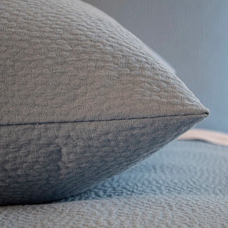 Bubble Matelasse Modern & Contemporary Cotton Geometric Shapes Coverlet Set