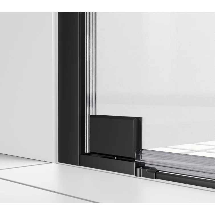 58.5" W x 72" H Pivot Frameless Shower Door