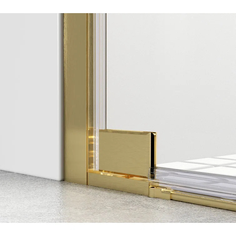 58.5" W x 72" H Pivot Frameless Shower Door