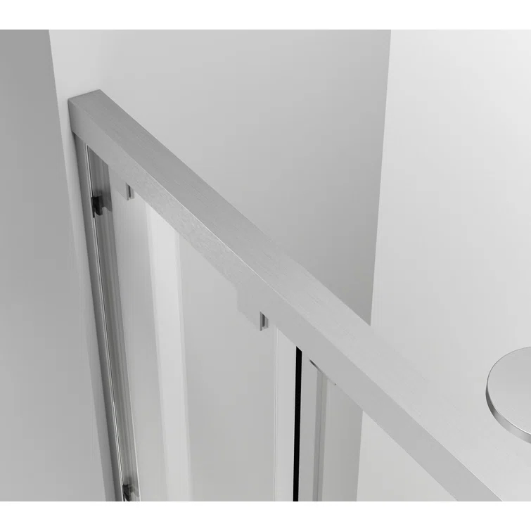 54.33" - 60" W x 60" H Double Sliding Semi-Frameless Tub Door