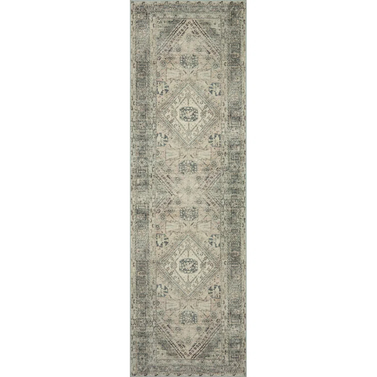 Magnolia Home By Joanna Gaines X Loloi Sinclair Machine Washable Natural / Sage Area Rug