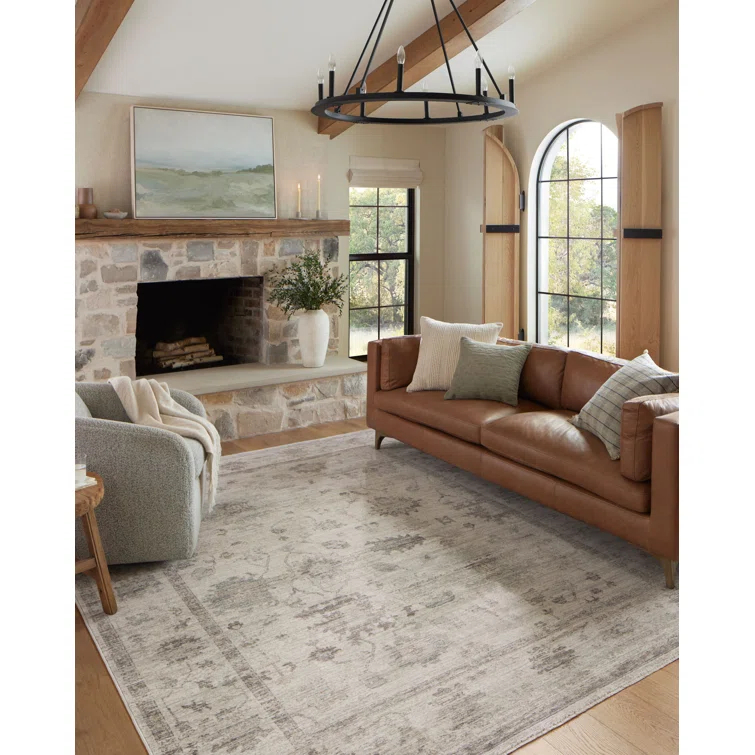 Magnolia Home by Joanna Gaines x Loloi Magnolia Home By Joanna Gaines X Loloi Millie Silver / Dove Area Rug