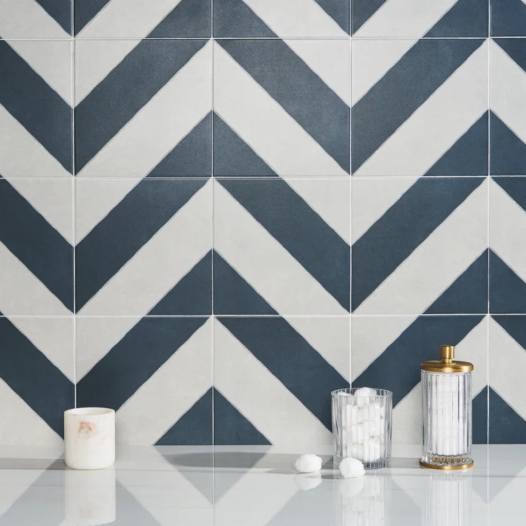 Ava Diagonal 9" x 9" Porcelain Tile (10.76 sq. ft./ Case)
