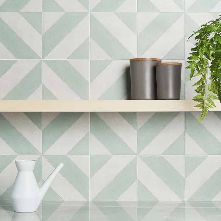 Ava Diagonal 9" x 9" Porcelain Tile (10.76 sq. ft./ Case)
