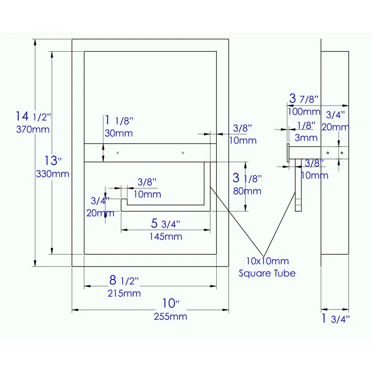 PVD Stainless Steel Recessed Toilet Paper Holder / Bathroom Niche