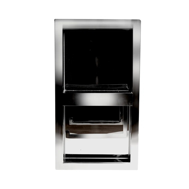 PVD Stainless Steel Recessed Toilet Paper Holder / Bathroom Niche