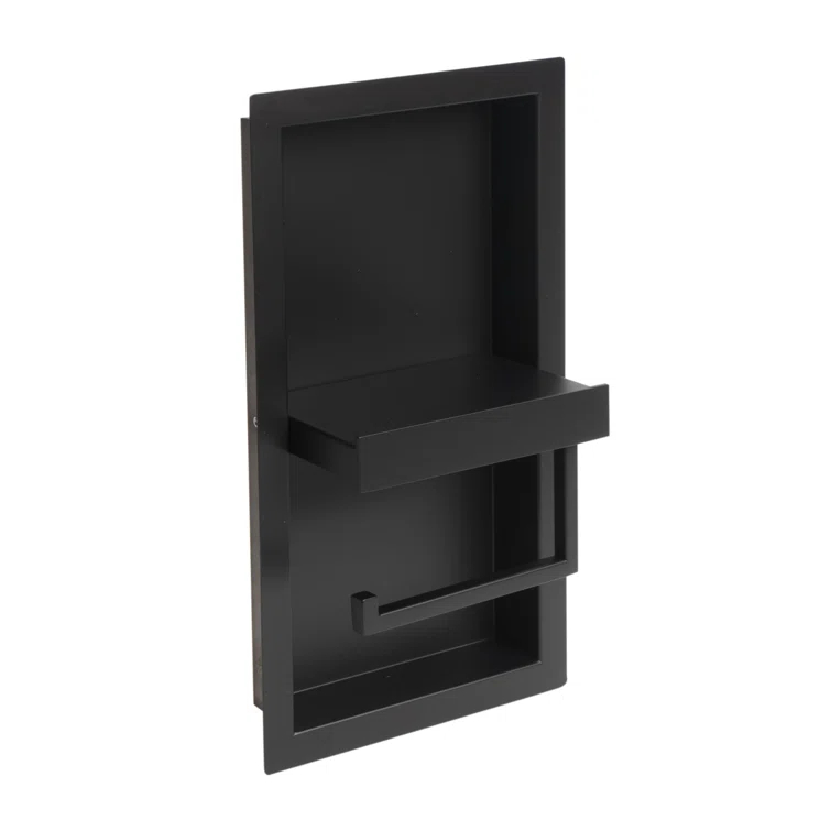 PVD Stainless Steel Recessed Toilet Paper Holder / Bathroom Niche