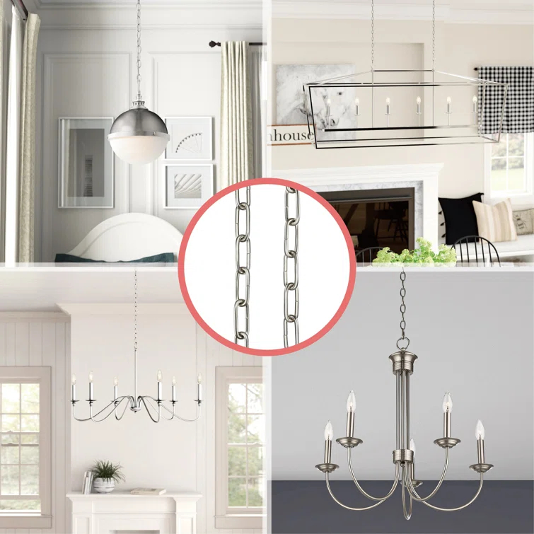 Aspen Creative Corporation 21102-2 Decorative Light Fixture Chain (Set of 2)
