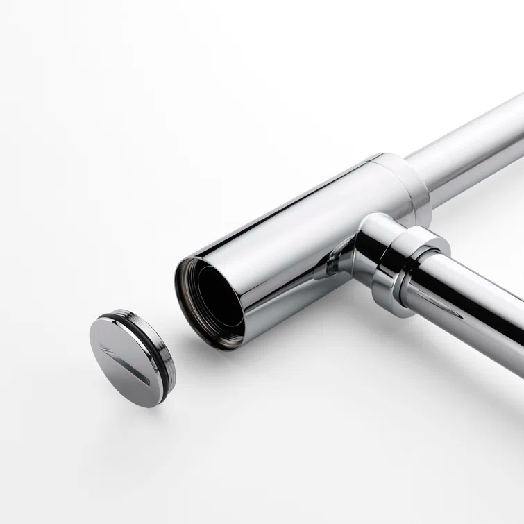 Designer 1-1/4 In. Brass Round Bottle Trap