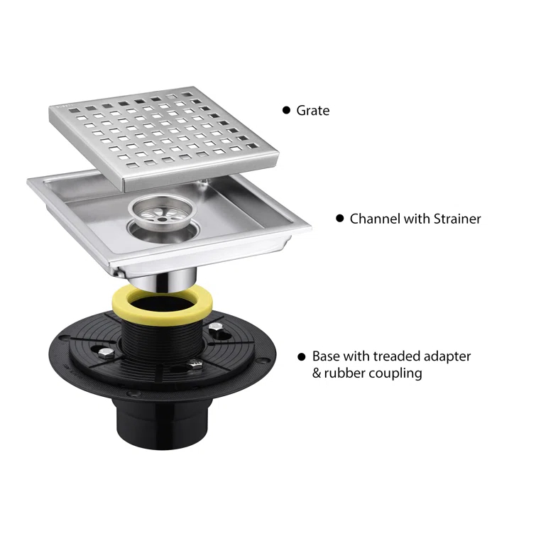 6 in. x 6 in. Shower Floor Drain