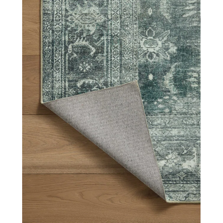 Magnolia Home By Joanna Gaines X Loloi Banks Machine Washable Blue / Lagoon Area Rug