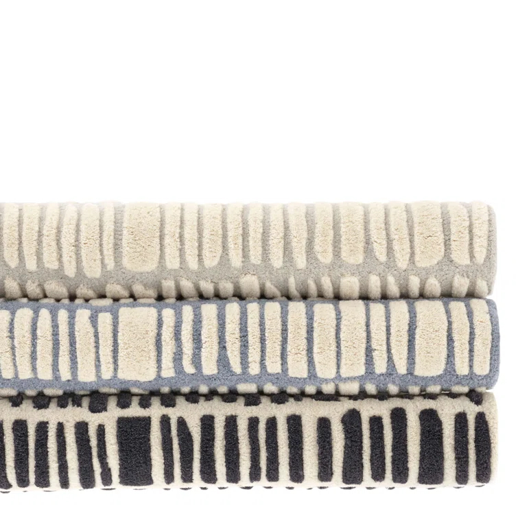 Roark Charcoal Hand Tufted Wool Rug