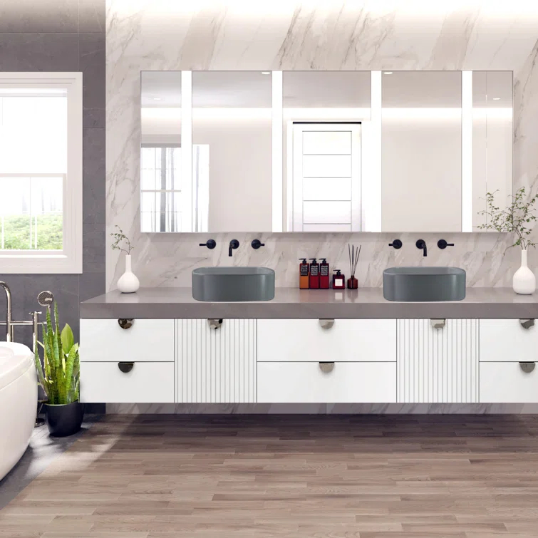 Regatta Poured Square Vessel Bathroom Sink