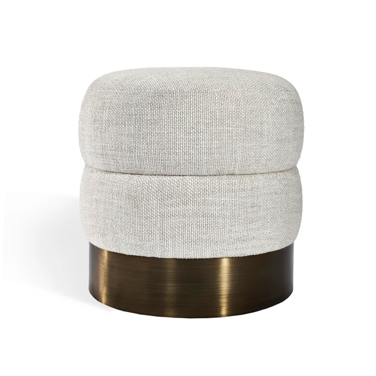 Charlize Stainless Steel Accent Stool