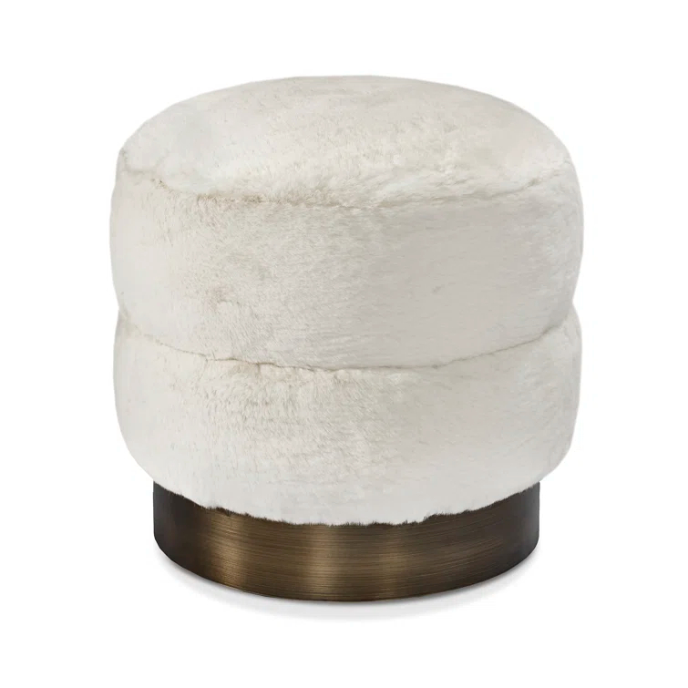 Charlize Stainless Steel Accent Stool