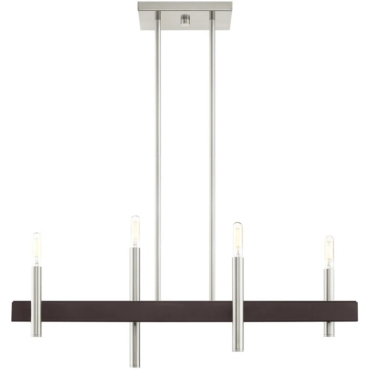 4 - Light Kitchen Island Modern Linear Chandelier