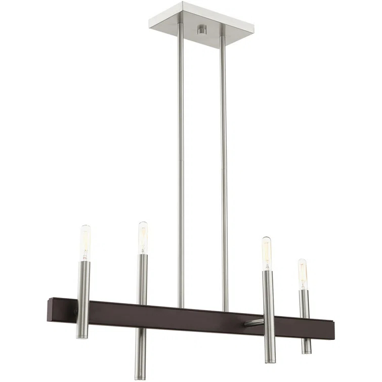4 - Light Kitchen Island Modern Linear Chandelier