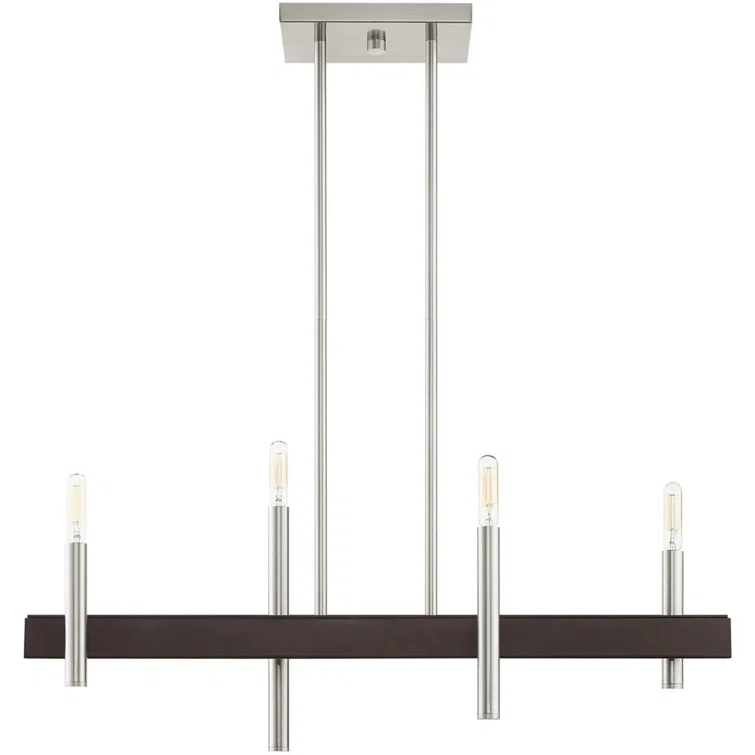 4 - Light Kitchen Island Modern Linear Chandelier