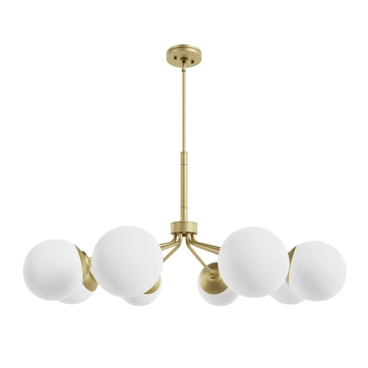 Hunter Fan Hepburn 8 - Light Sputnik Modern Linear Chandelier