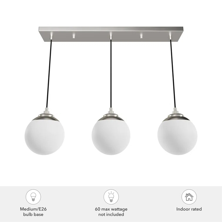 Hepburn 3 - Light Linear Globe Pendant