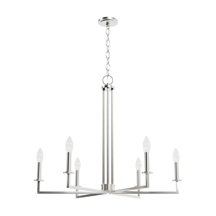 6 - Light Geometric Classic Chandelier