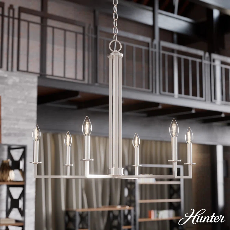 6 - Light Geometric Classic Chandelier