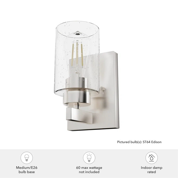 Hartland Aluminum Metal Armed Wall Sconce