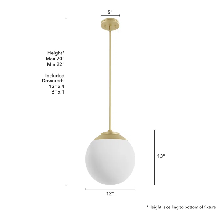 Hepburn 1 - Light Sphere Globe Pendant