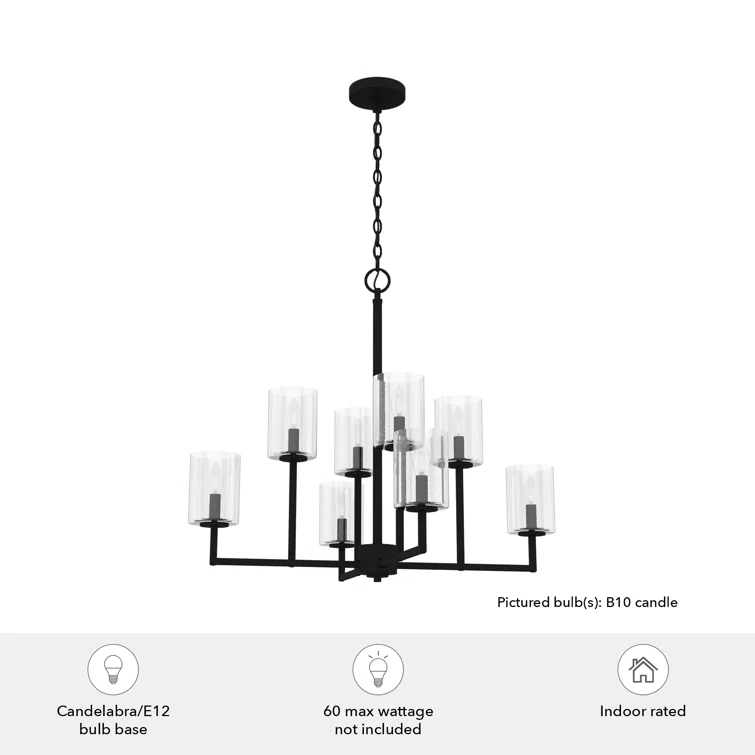 Hunter Fan Kerrison 8 - Light Unique Classic Chandelier
