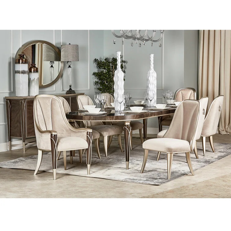 Villa Cherie Extendable Oval Dining Table