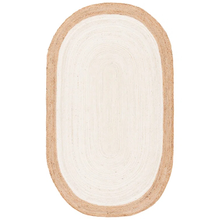 Whittlesey Natural Fiber Hand Woven Jute Solid Color Rug