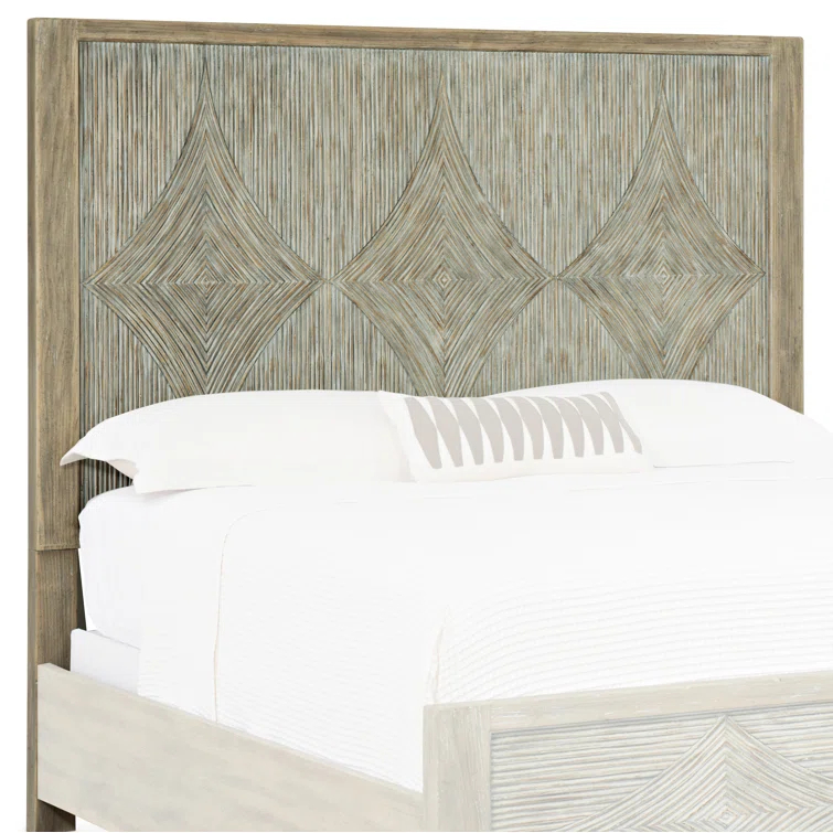 Natural Driftwood King Resin and Wood Headboard
