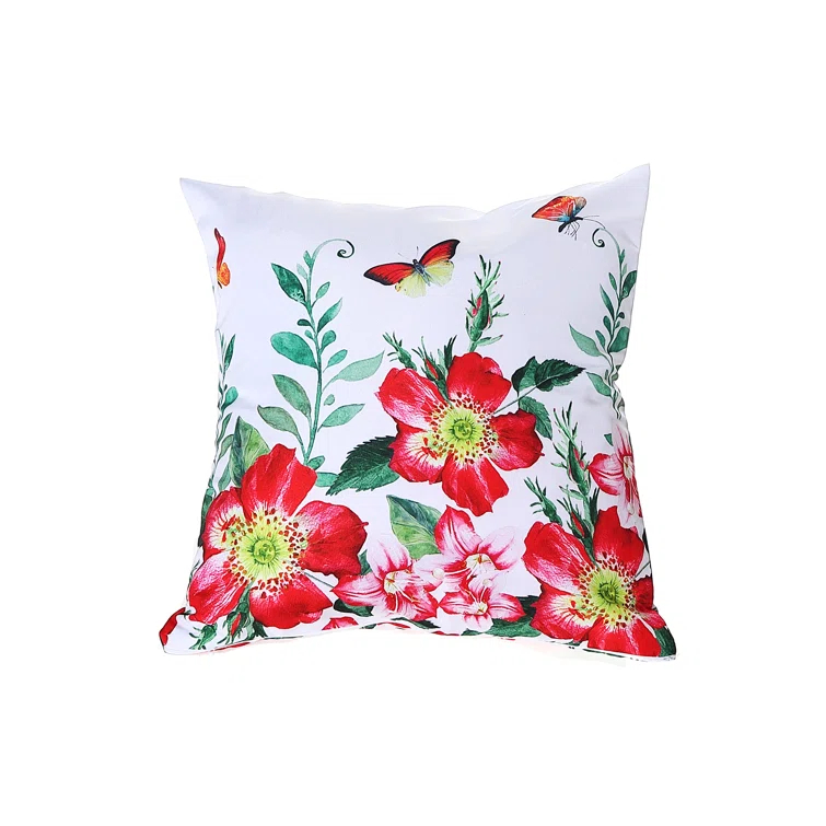 Cotton Blend Throw Pillow (Set of 2)
