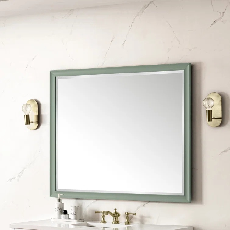 Glenbrooke Solid Wood Flat Wall Mirror