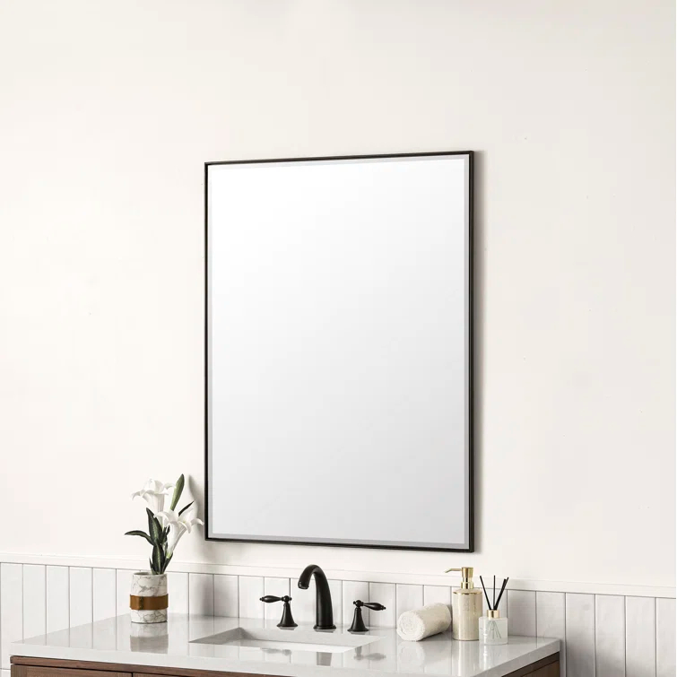 Rohe Rectangle Beveled Bathroom Mirror