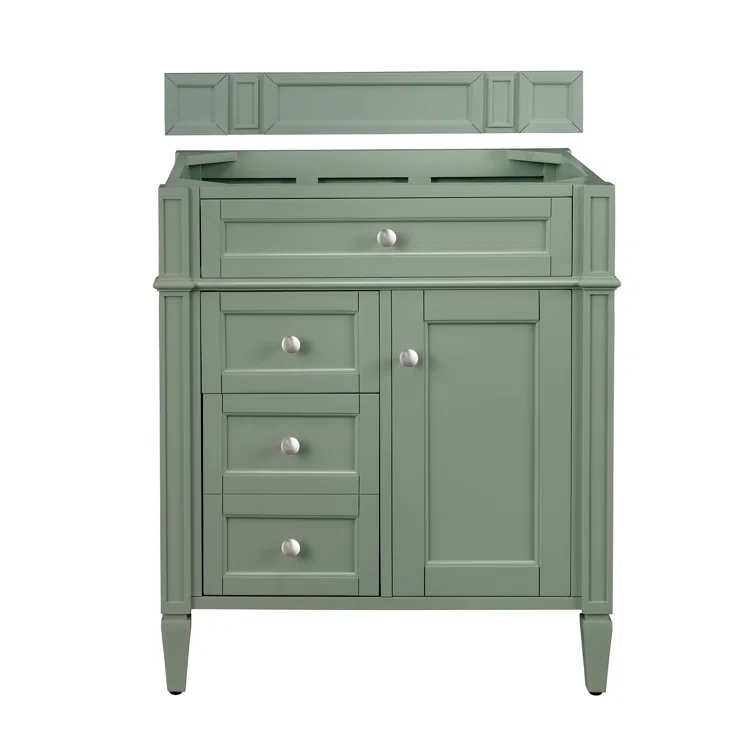 James Martin Vanities 30" Single Vanity Cabinet, Smokey Celadon