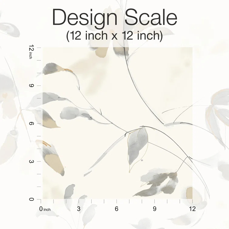 Linden Flower Premium Peel + Stick Wallpaper - Natural