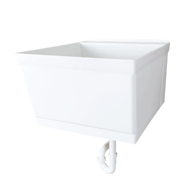 23" L x 24" W Wall Mount Laundry Sink