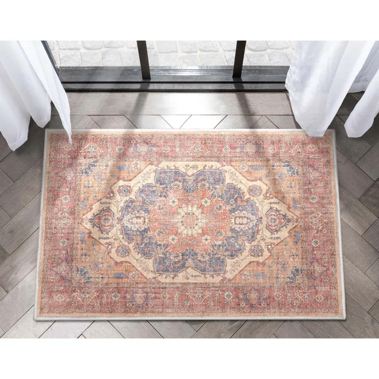 Kehr Antigua Vintage Persian Oriental Red Flat-Weave Rug