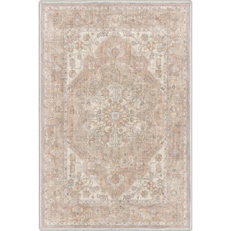 Kehr Antigua Vintage Persian Oriental Beige Flat-Weave Rug