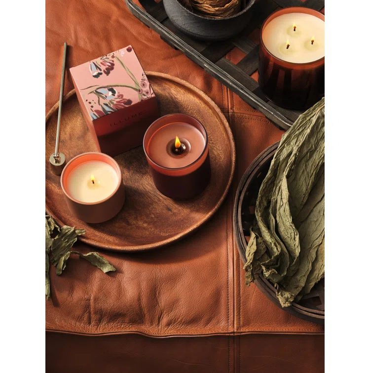 ILLUME Beautifully Done Essentials Terra Tabac Statement Glass Scented Candle