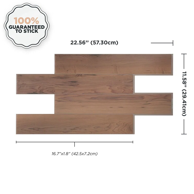 Peel and Stick Gel Backsplash Tile Norway 22'' x 12'' (set of 2)