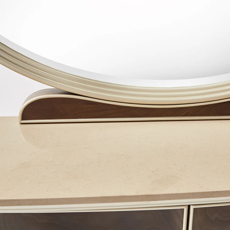 Villa Cherie Dresser and Mirror - Hazelnut