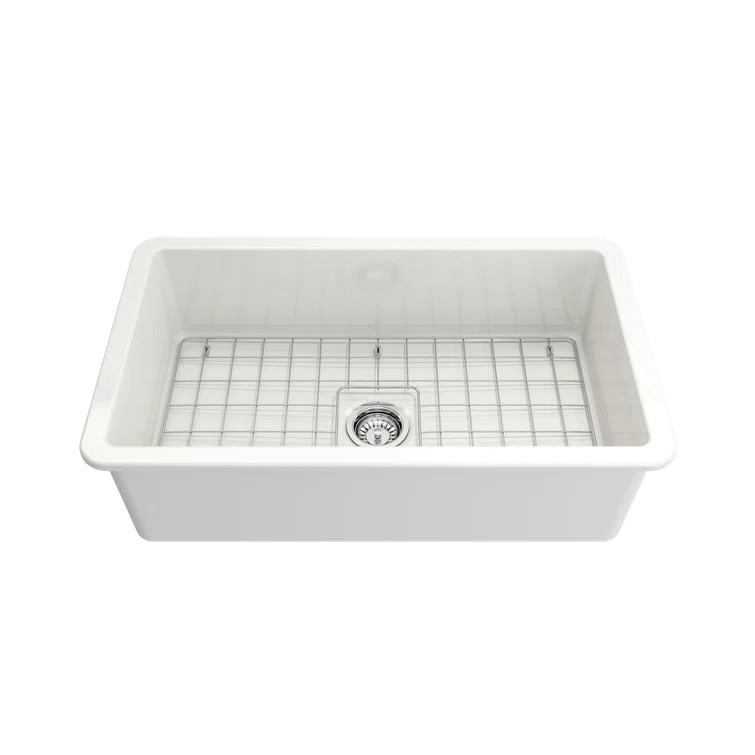 BOCCHI 1362-001-0120 Sotto 32'' L Undermount Fireclay Kitchen Sink