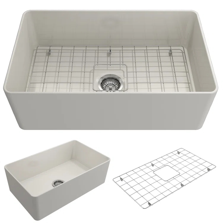 Aderci 30'' L Farmhouse Apron-Front Fireclay Kitchen Sink