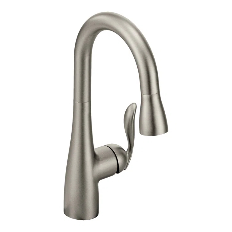Moen Arbor One Handle High Arc Pulldown Bar Faucet with Reflex Technology