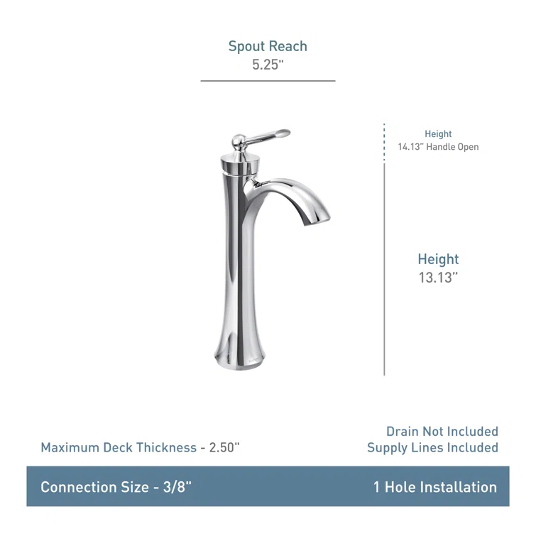Wynford High Arc Bathroom Faucet