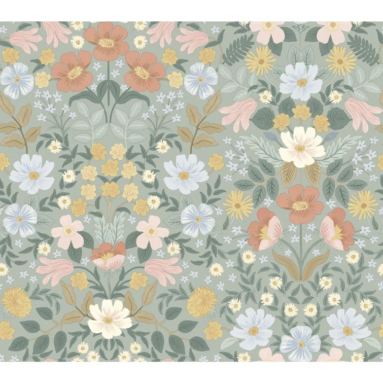 Bramble Garden 20" L x 27" W Peel and Stick Wallpaper Roll