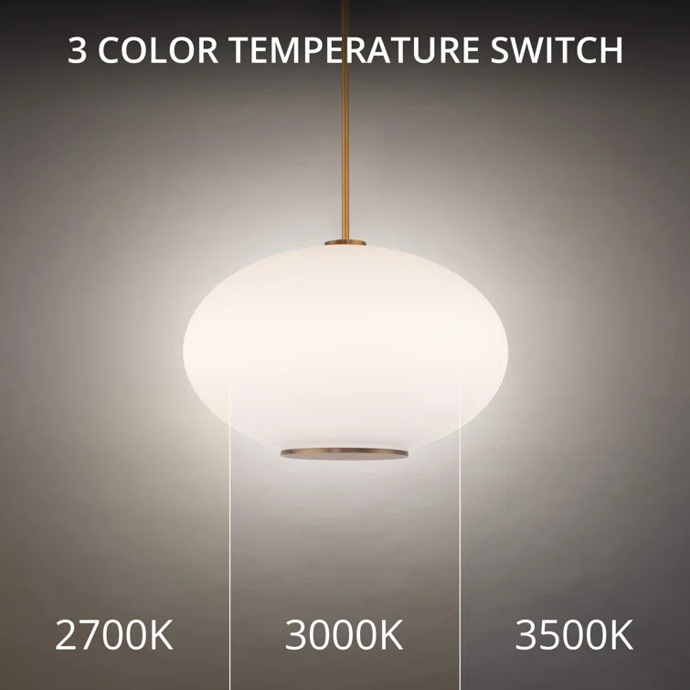 Illusion Single Light Glass Dimmable LED Pendant